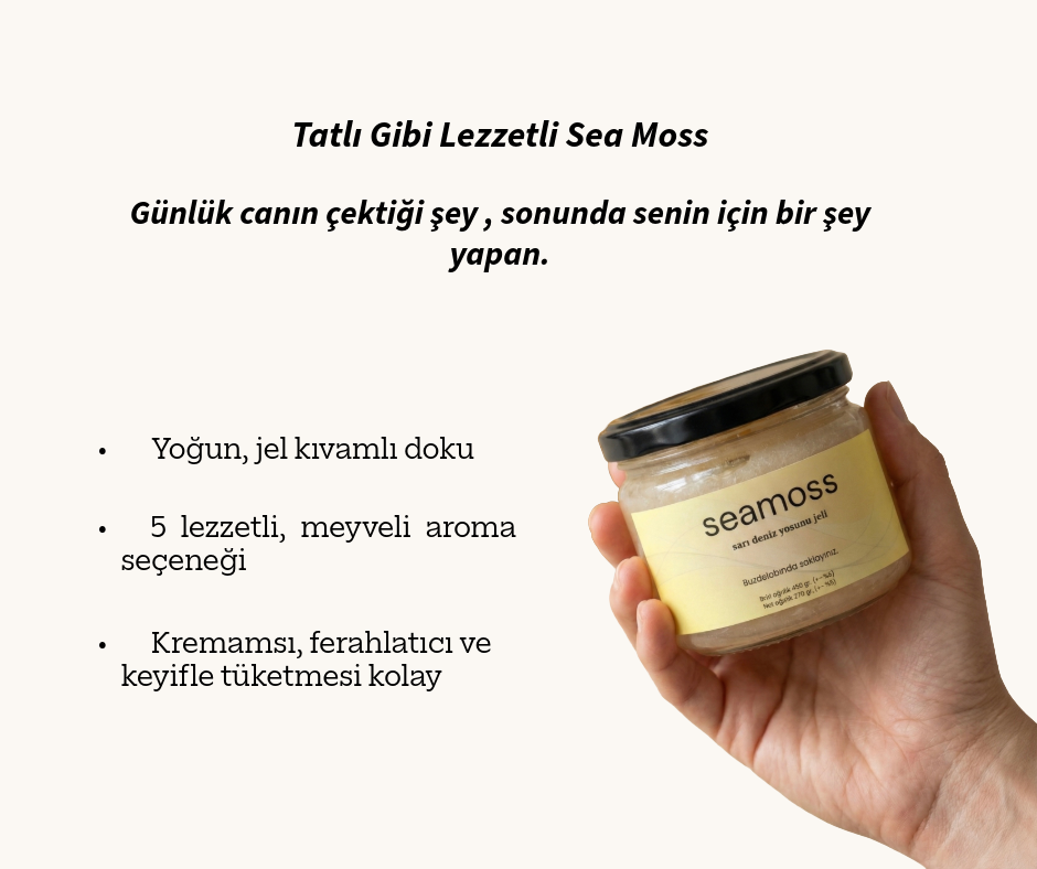 Seamoss Sarı Deniz Yosunu Jeli