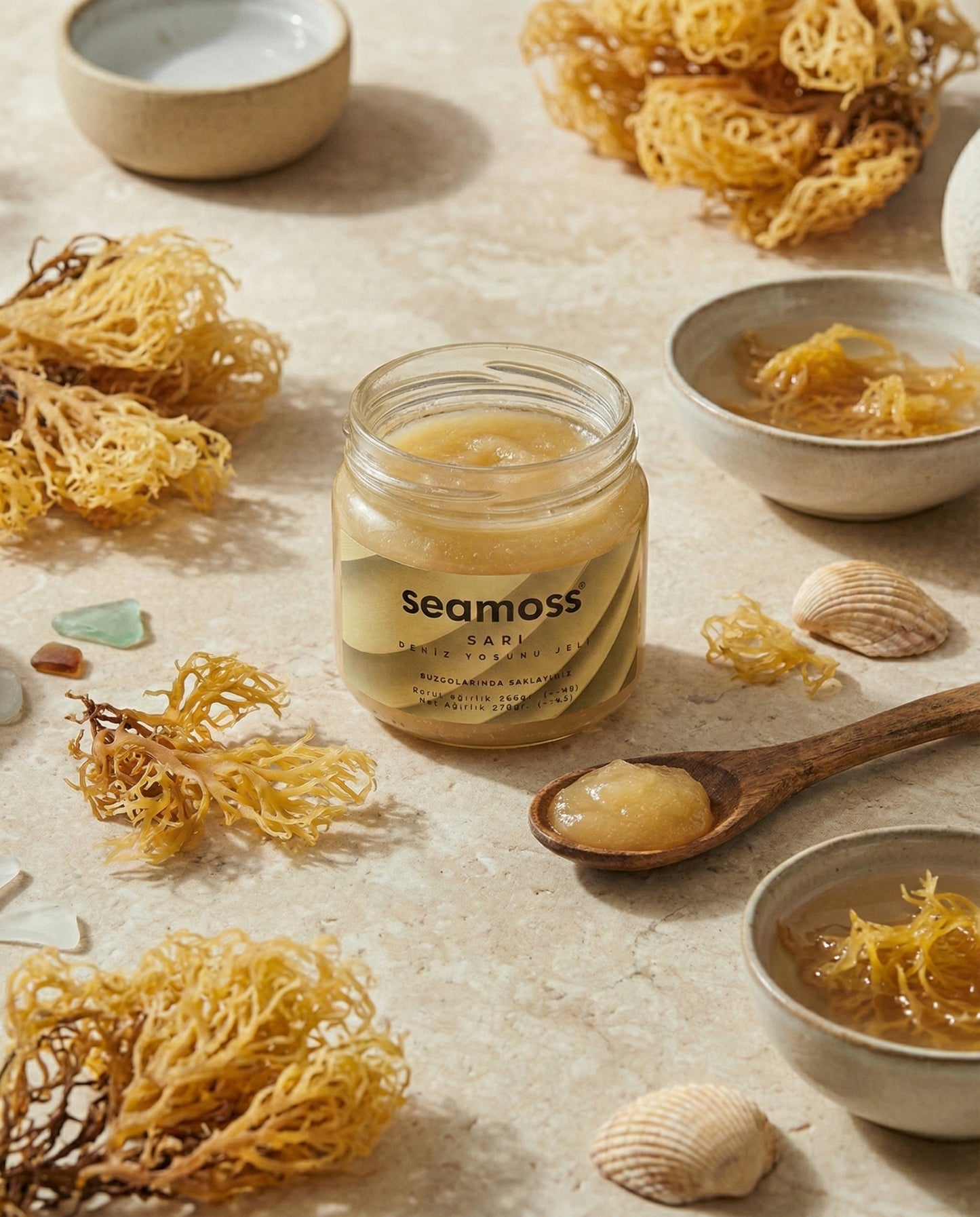 Seamoss Sarı Deniz Yosunu Jeli