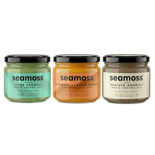 Sea Moss Aromalı Deniz Yosunu Jeli 3'lü Deneme Kiti