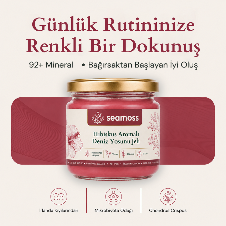 Sea Moss Hibiskus Aromalı Deniz Yosunu Jeli