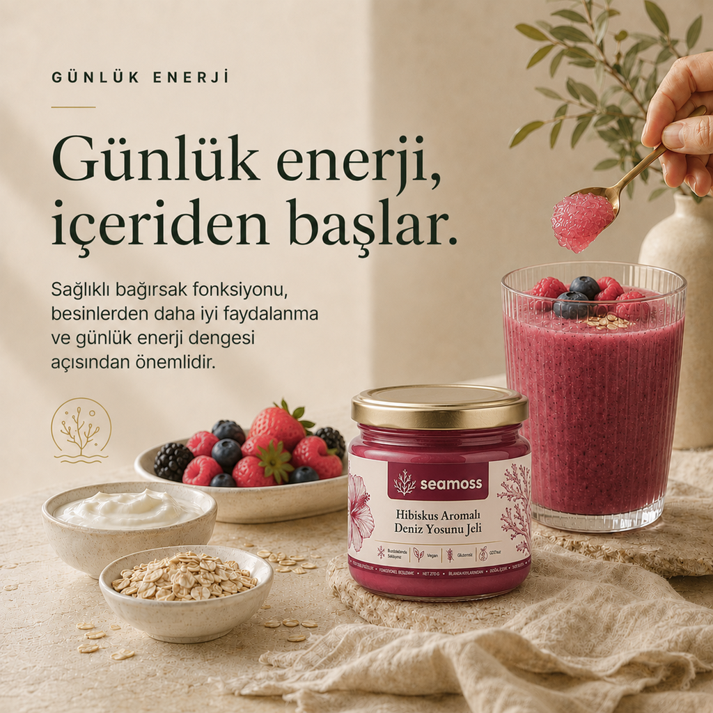 Sea Moss Hibiskus Aromalı Deniz Yosunu Jeli