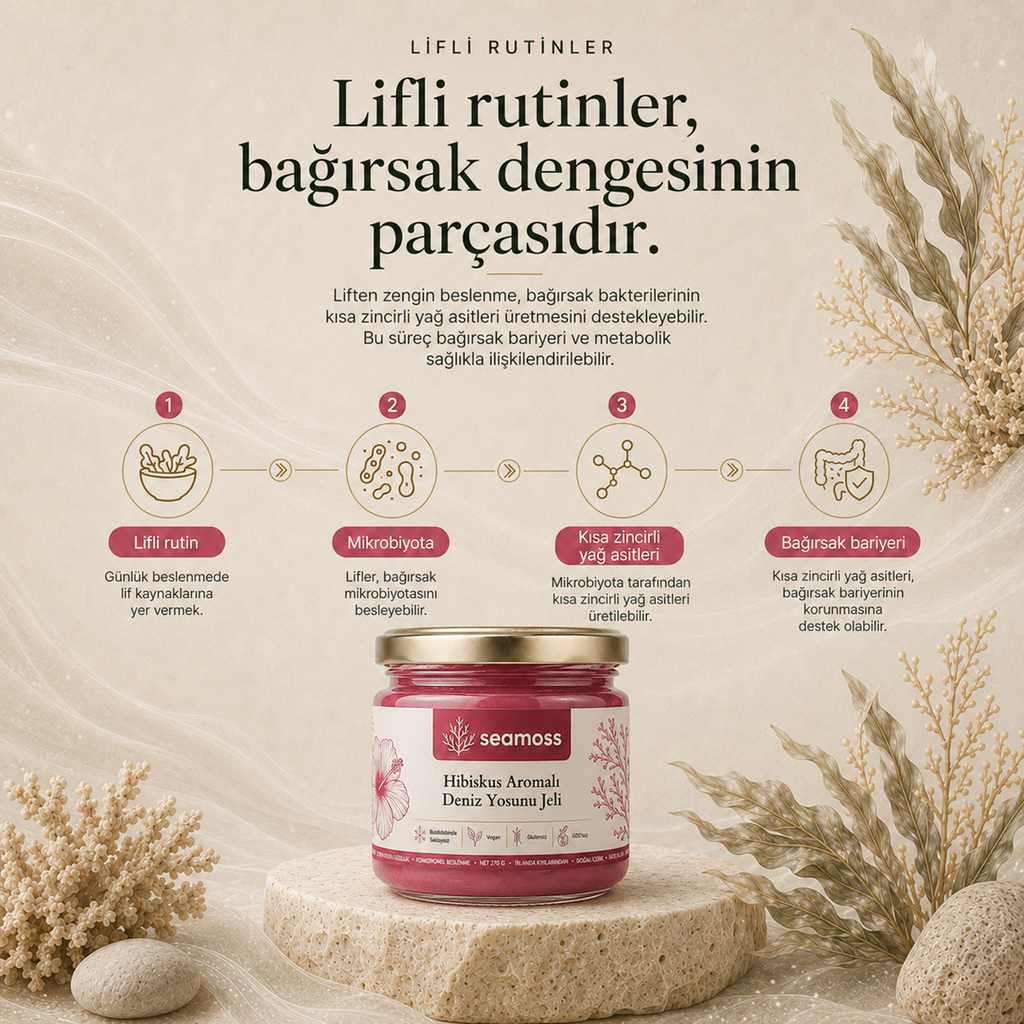 Sea Moss Hibiskus Aromalı Deniz Yosunu Jeli