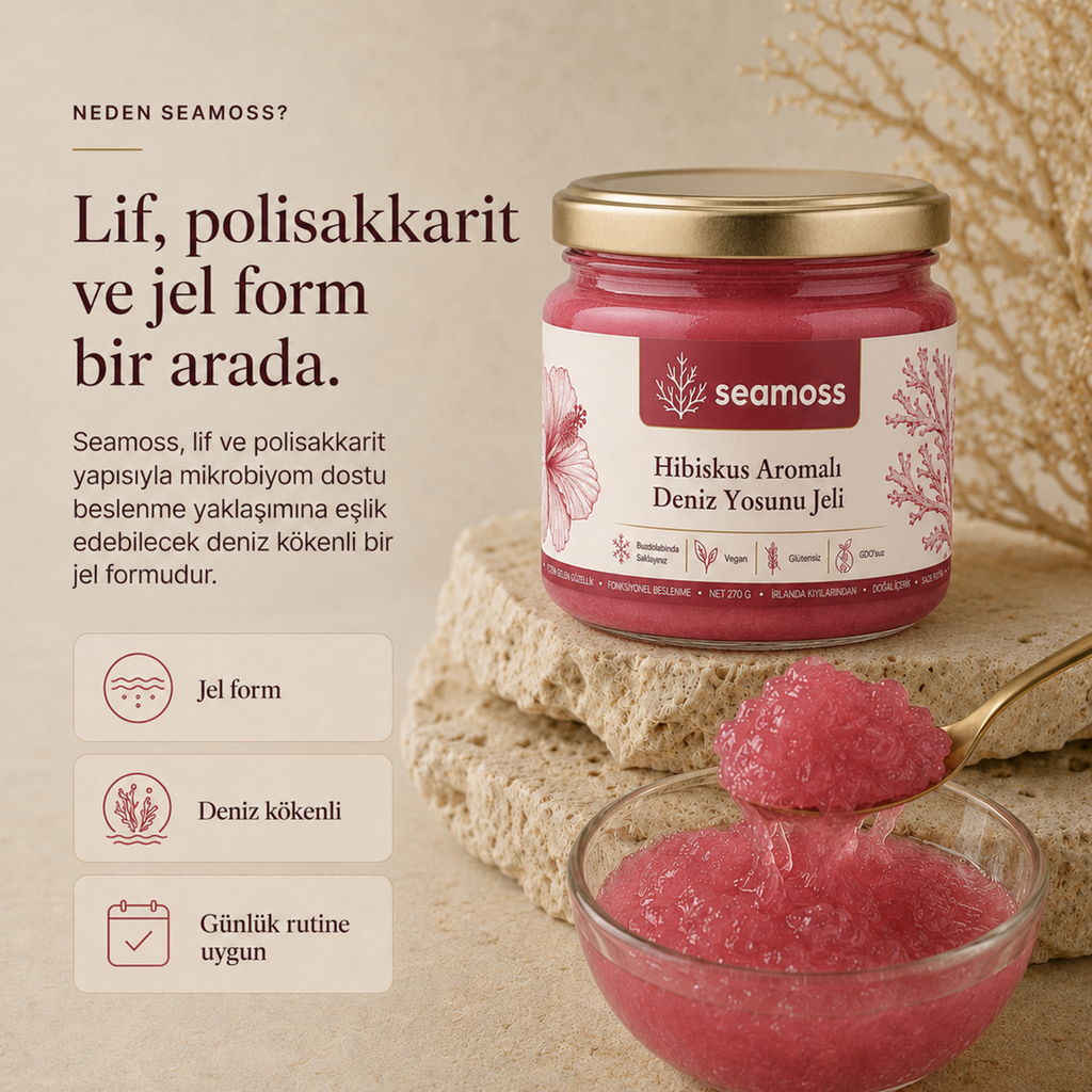 Sea Moss Hibiskus Aromalı Deniz Yosunu Jeli