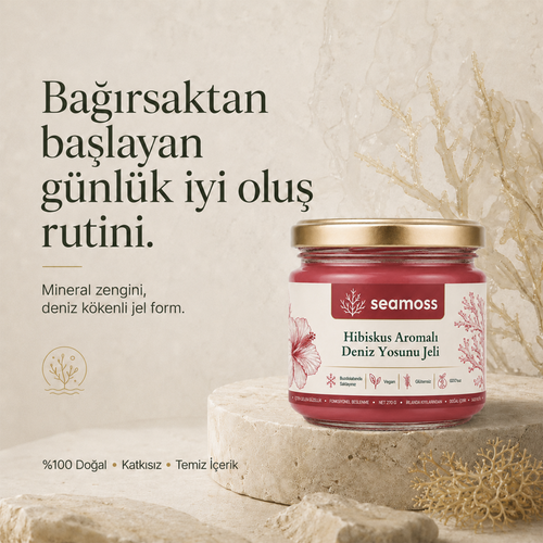 Sea Moss Hibiskus Aromalı Deniz Yosunu Jeli