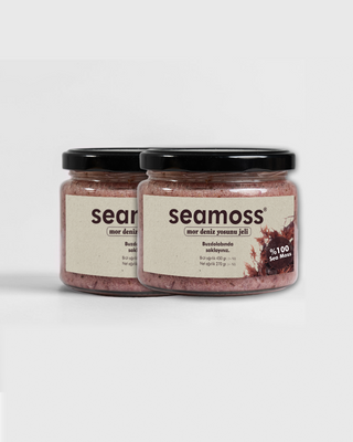 İkili Mor Deniz Yosunu Jeli (Purple Sea Moss) Paketi