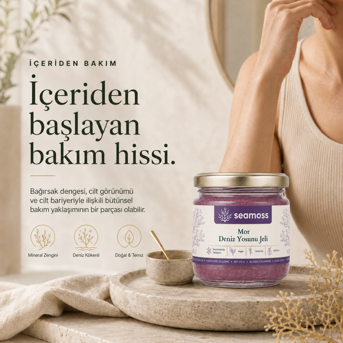 Sea Moss Mor Deniz Yosunu Jeli
