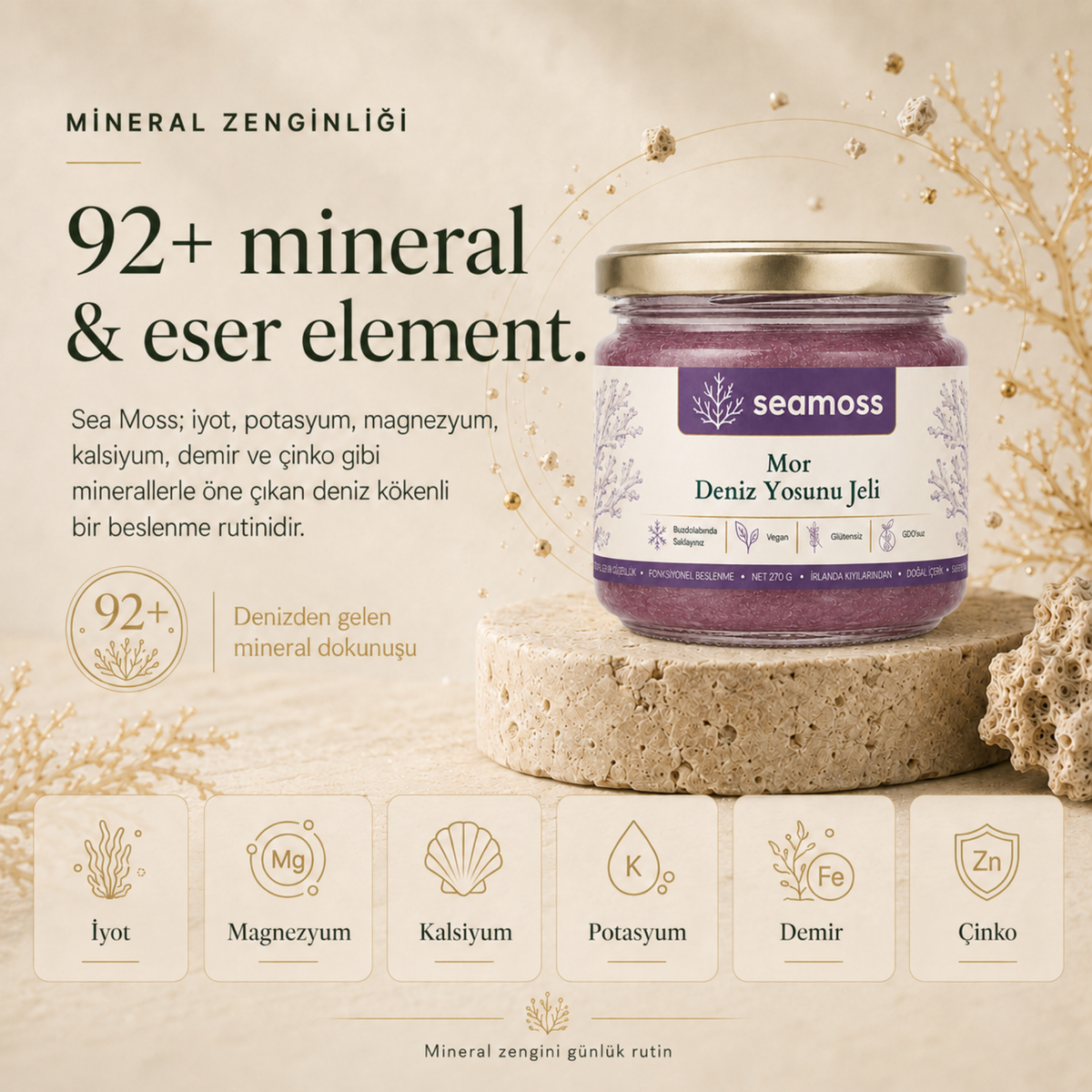 Sea Moss Mor Deniz Yosunu Jeli