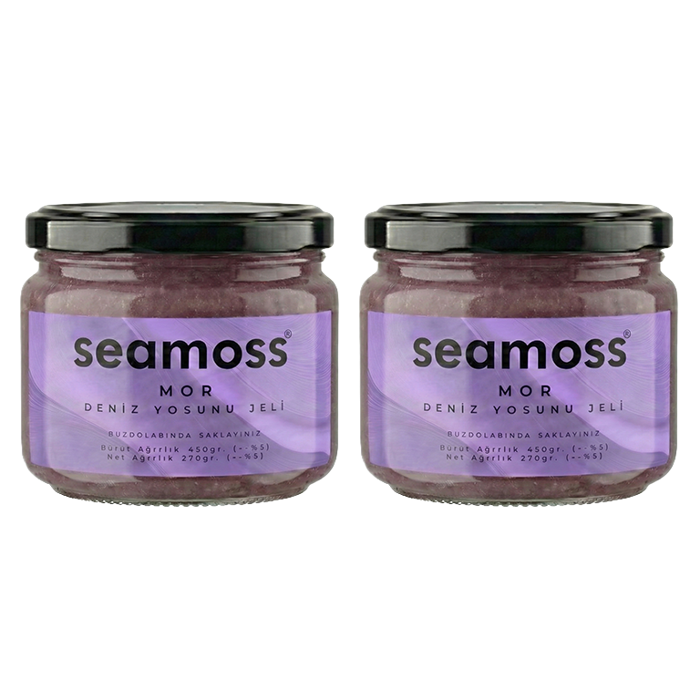Seamoss Mor Deniz Yosunu Jeli İkili Paket