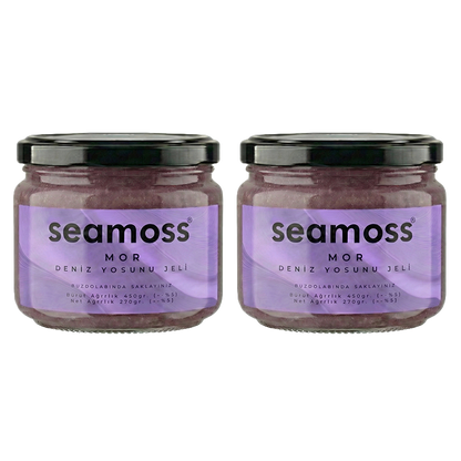 Seamoss Mor Deniz Yosunu Jeli İkili Paket