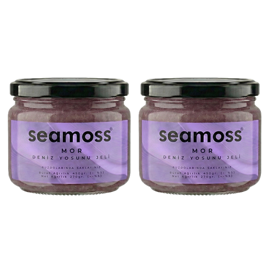 Seamoss Mor Deniz Yosunu Jeli İkili Paket