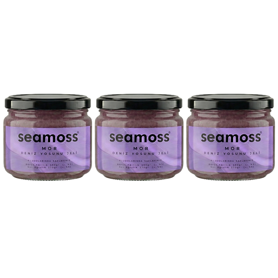 Seamoss Mor Deniz Yosunu Jeli Üçlü Paket