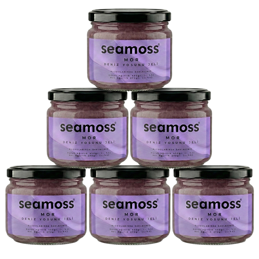 Seamoss Mor Deniz Yosunu Jeli Altılı Paket