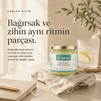 Bağırsak ve zihin dengesi temalı yaşam tarzı görseli, Nane Aromalı Deniz Yosunu Jeli