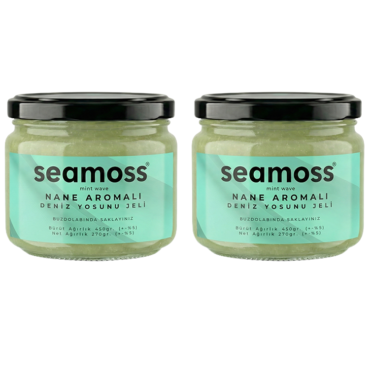 Seamoss Nane Aromalı Deniz Yosunu Jeli İkili Paket