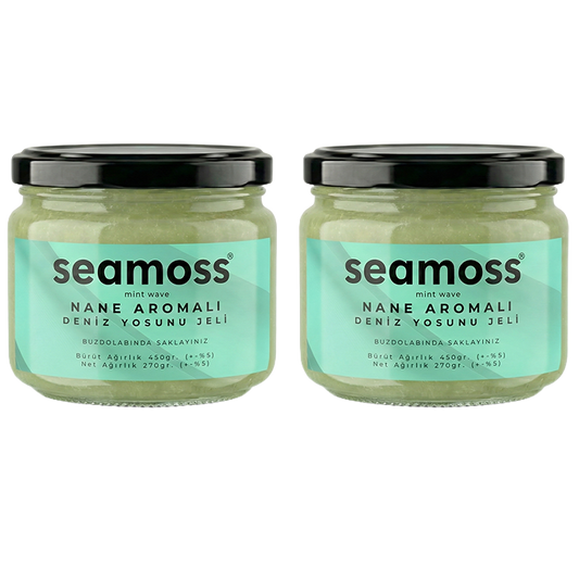 Seamoss Nane Aromalı Deniz Yosunu Jeli İkili Paket