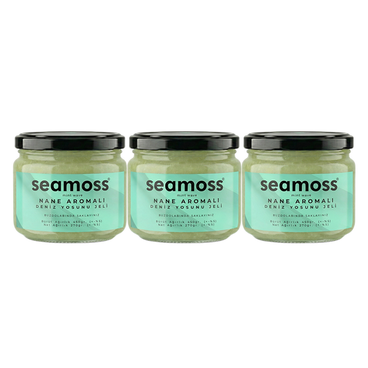 Seamoss Nane Aromalı Deniz Yosunu Jeli Üçlü Paket