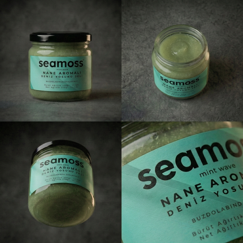 Seamoss Nane Aromalı Deniz Yosunu Jeli Altılı Paket