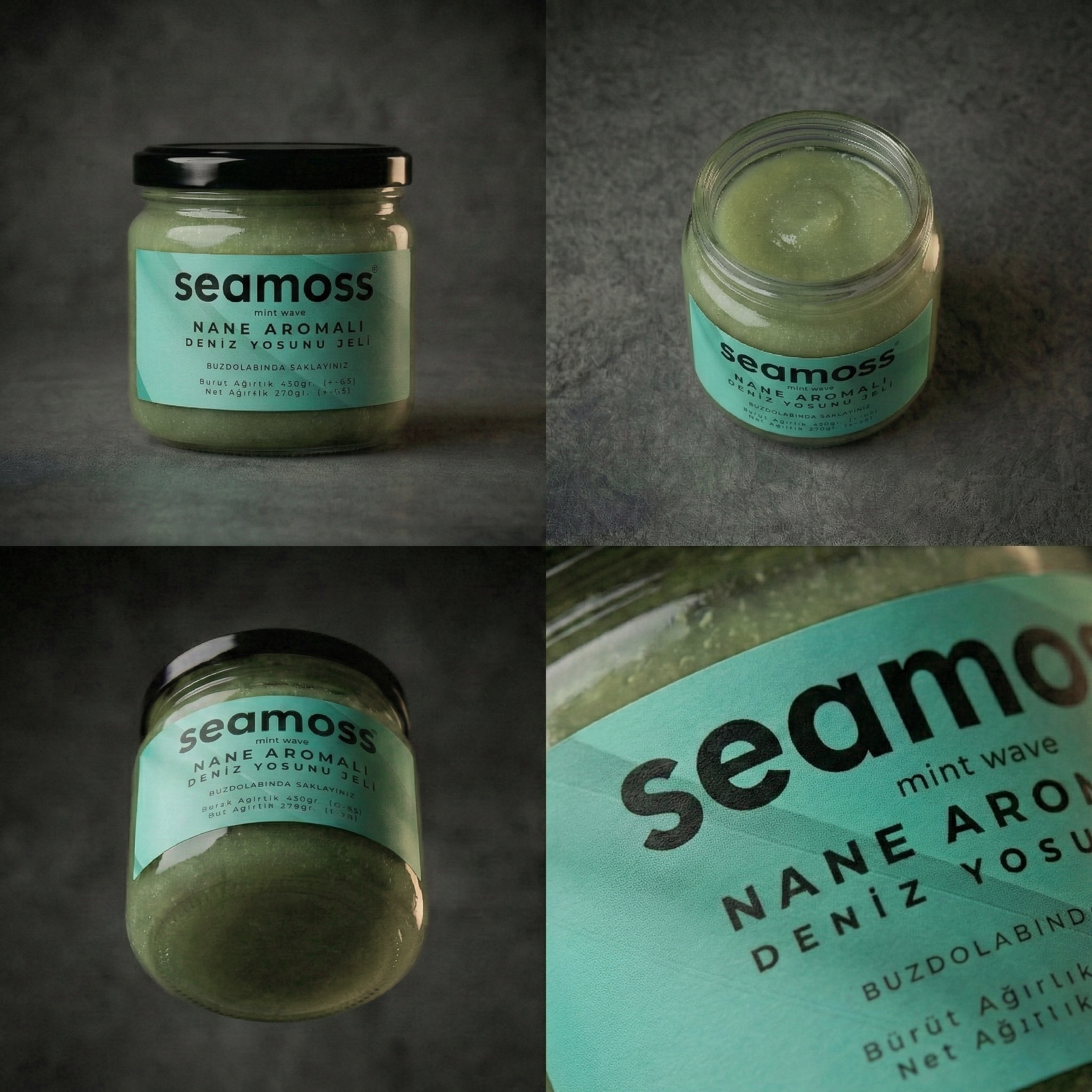Seamoss Nane Aromalı Deniz Yosunu Jeli Altılı Paket