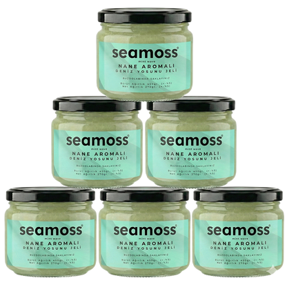 Seamoss Nane Aromalı Deniz Yosunu Jeli Altılı Paket