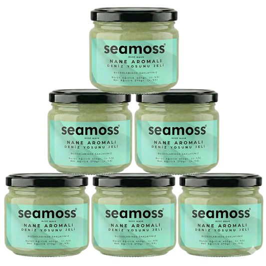 Seamoss Nane Aromalı Deniz Yosunu Jeli Altılı Paket