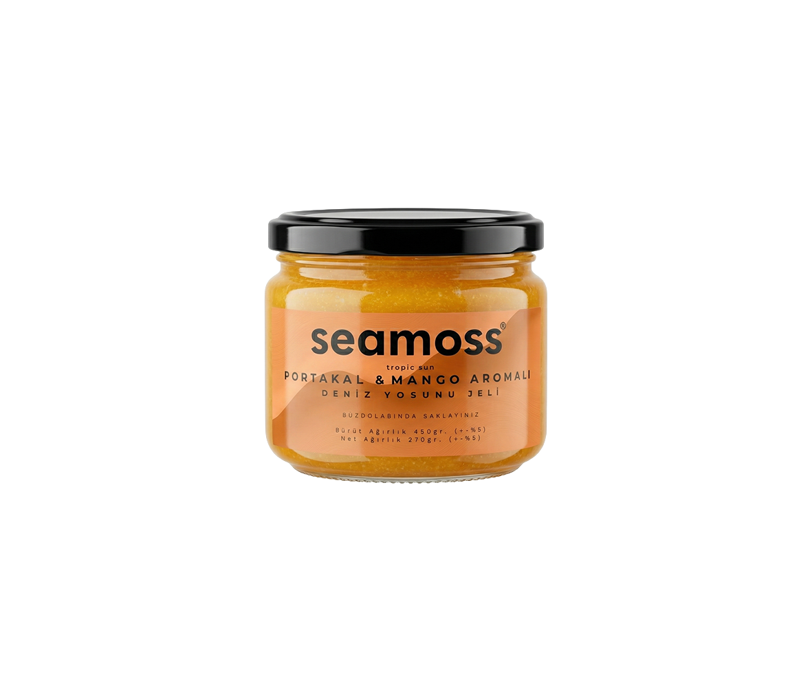 Seamoss Portakal & Mango Aromalı Deniz Yosunu Jeli