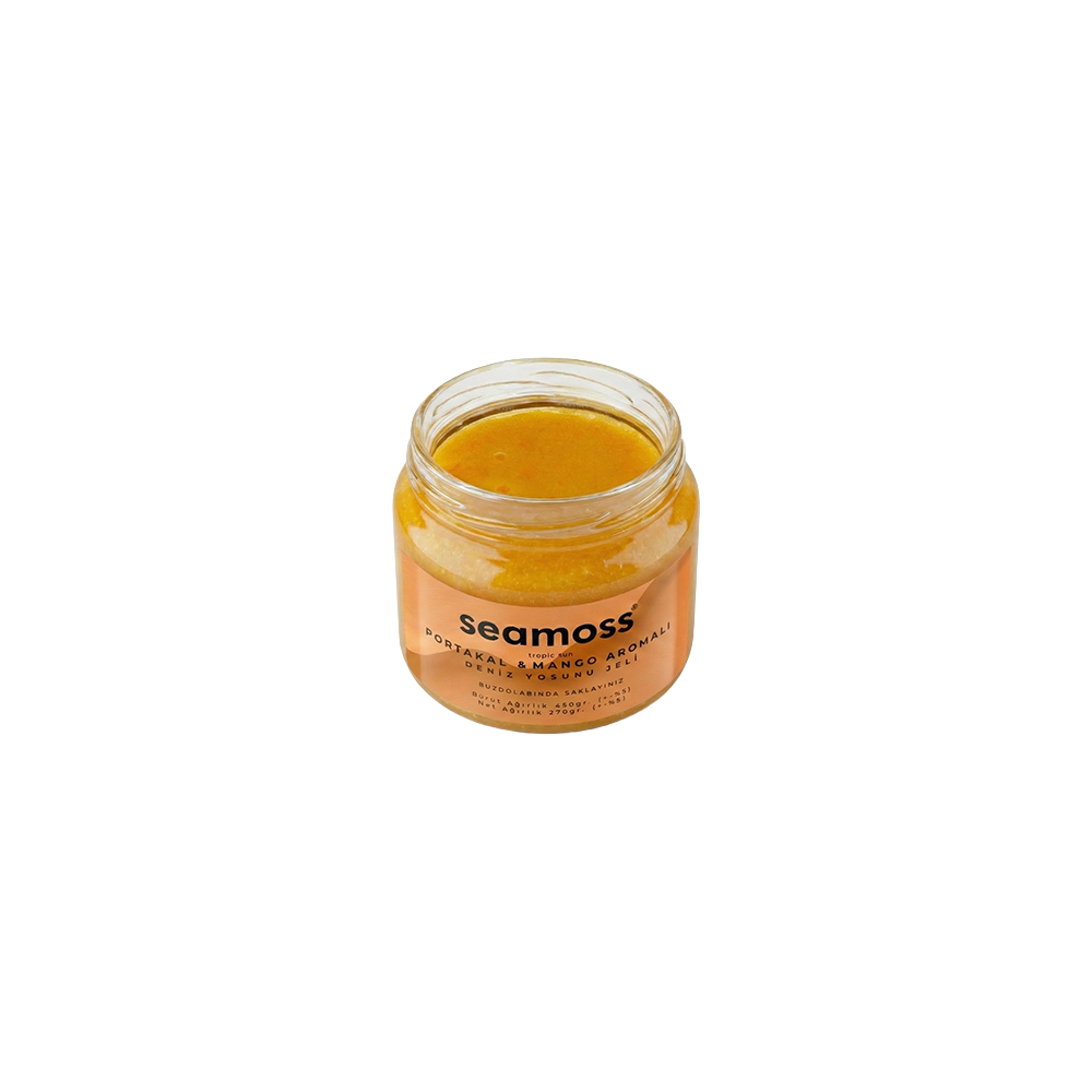 Seamoss Portakal & Mango Aromalı Deniz Yosunu Jeli Üçlü Paket