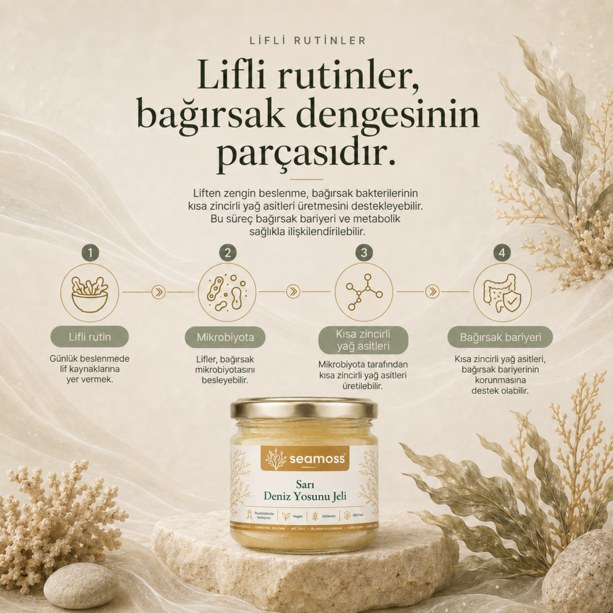 Sea Moss Sarı Deniz Yosunu Jeli