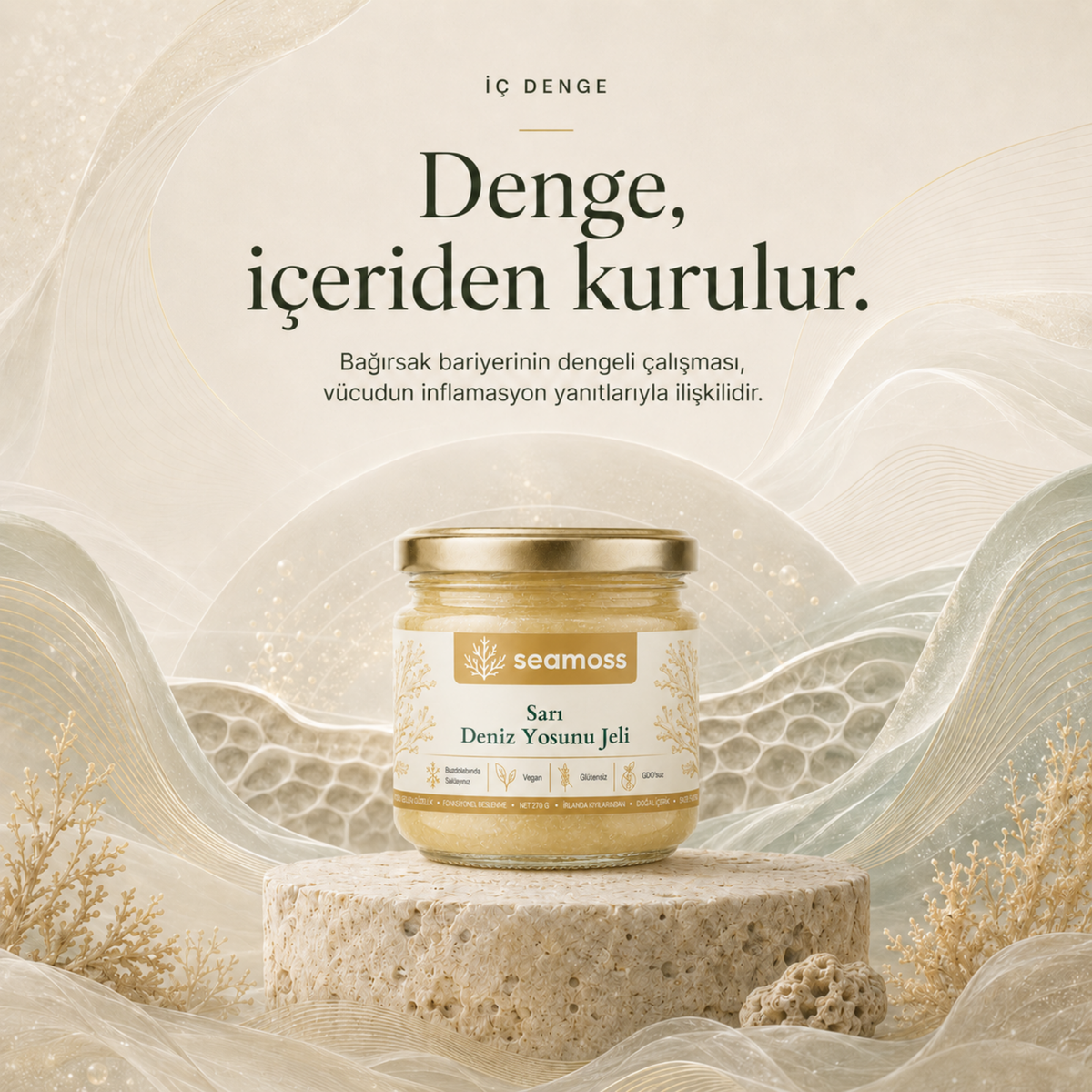Sea Moss Sarı Deniz Yosunu Jeli