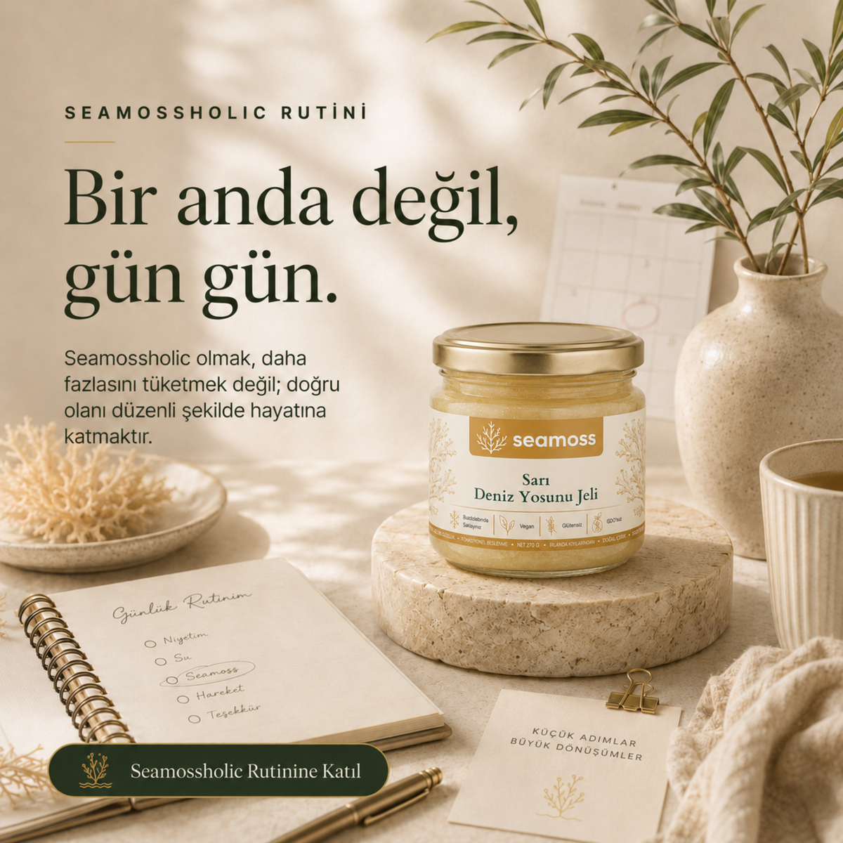 Sea Moss Sarı Deniz Yosunu Jeli