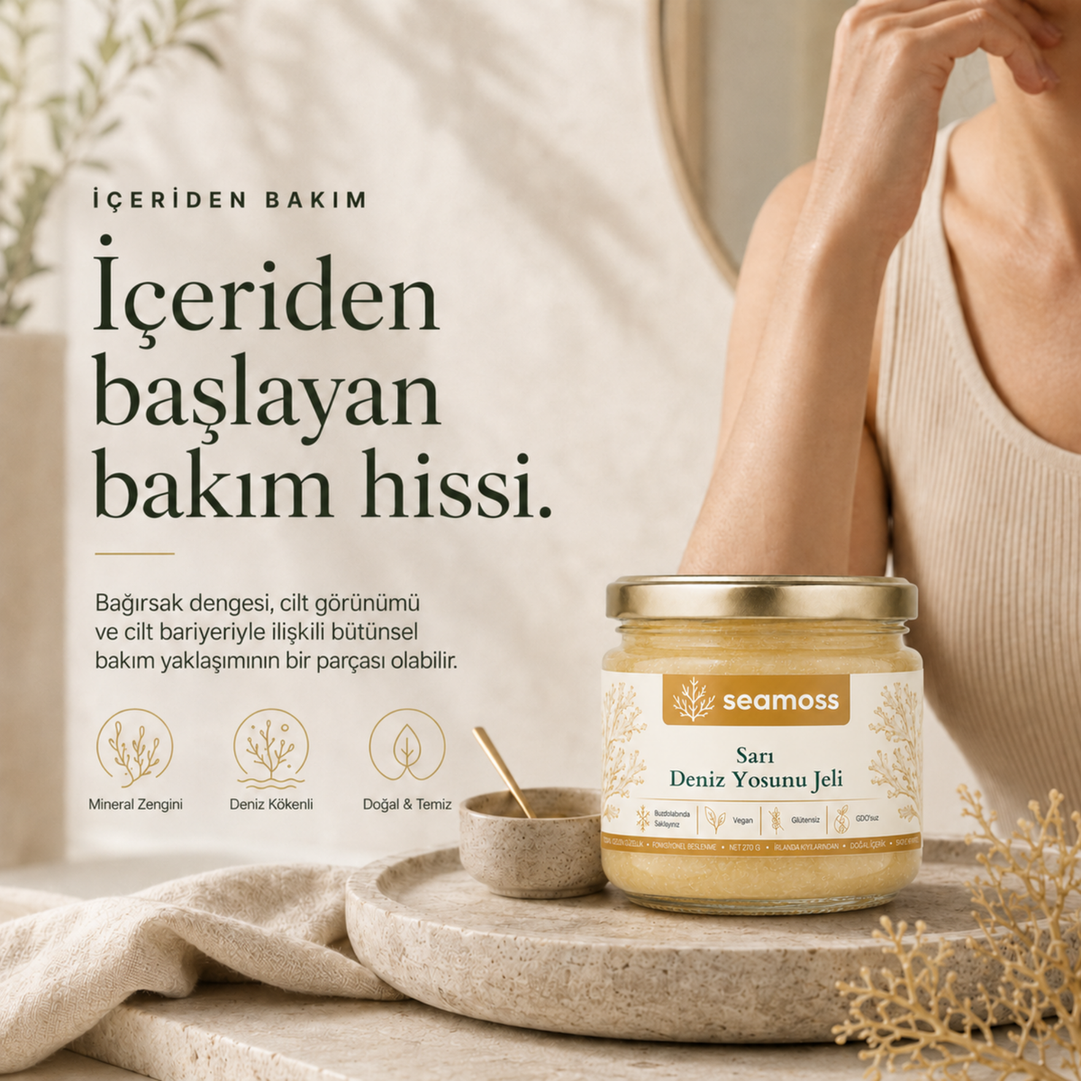 Sea Moss Sarı Deniz Yosunu Jeli