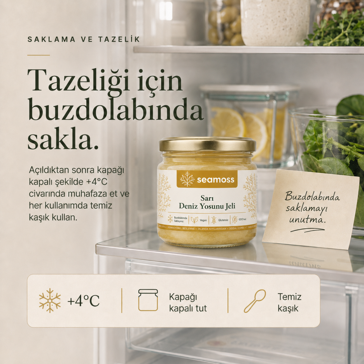 Sea Moss Sarı Deniz Yosunu Jeli