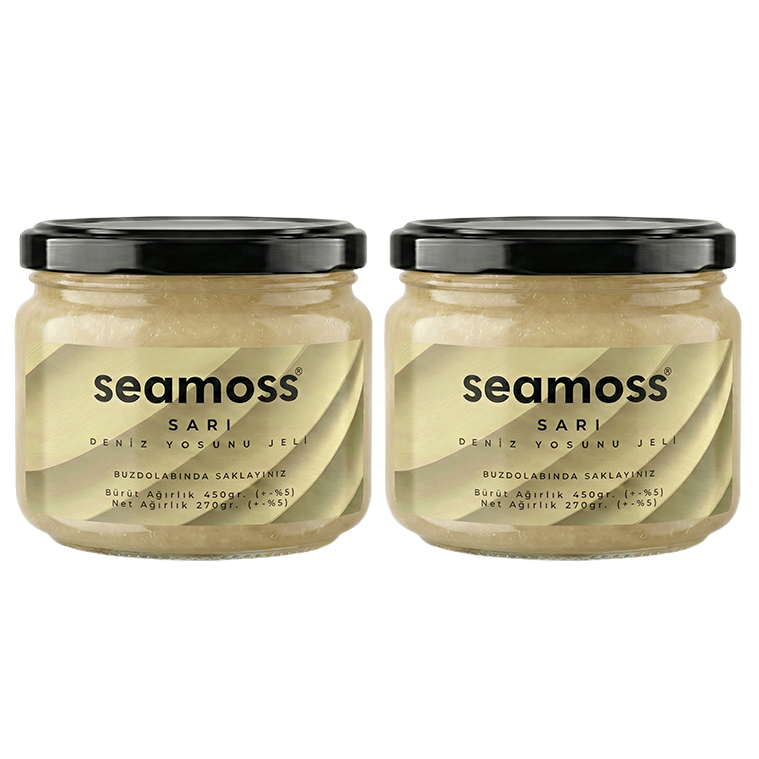 Seamoss Sarı Deniz Yosunu Jeli İkili Paket