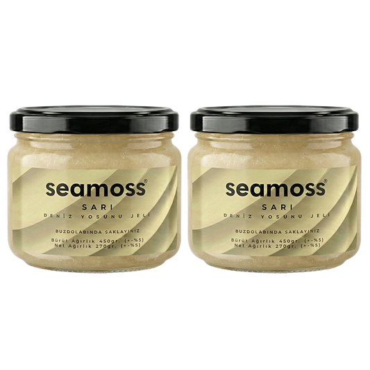 Seamoss Sarı Deniz Yosunu Jeli İkili Paket