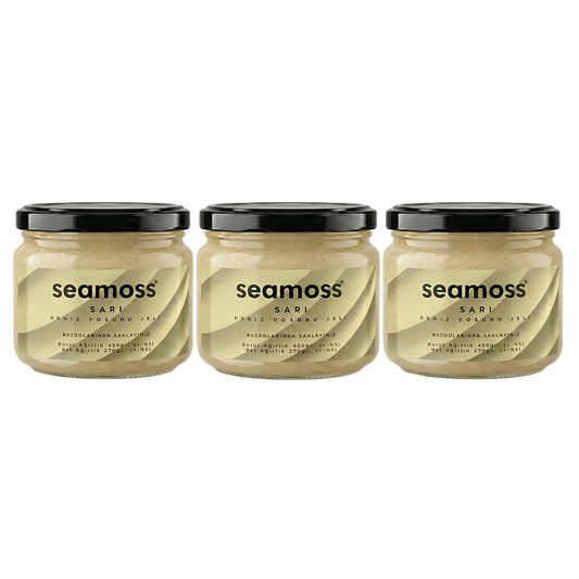 Seamoss Sarı Deniz Yosunu Jeli Üçlü Paket