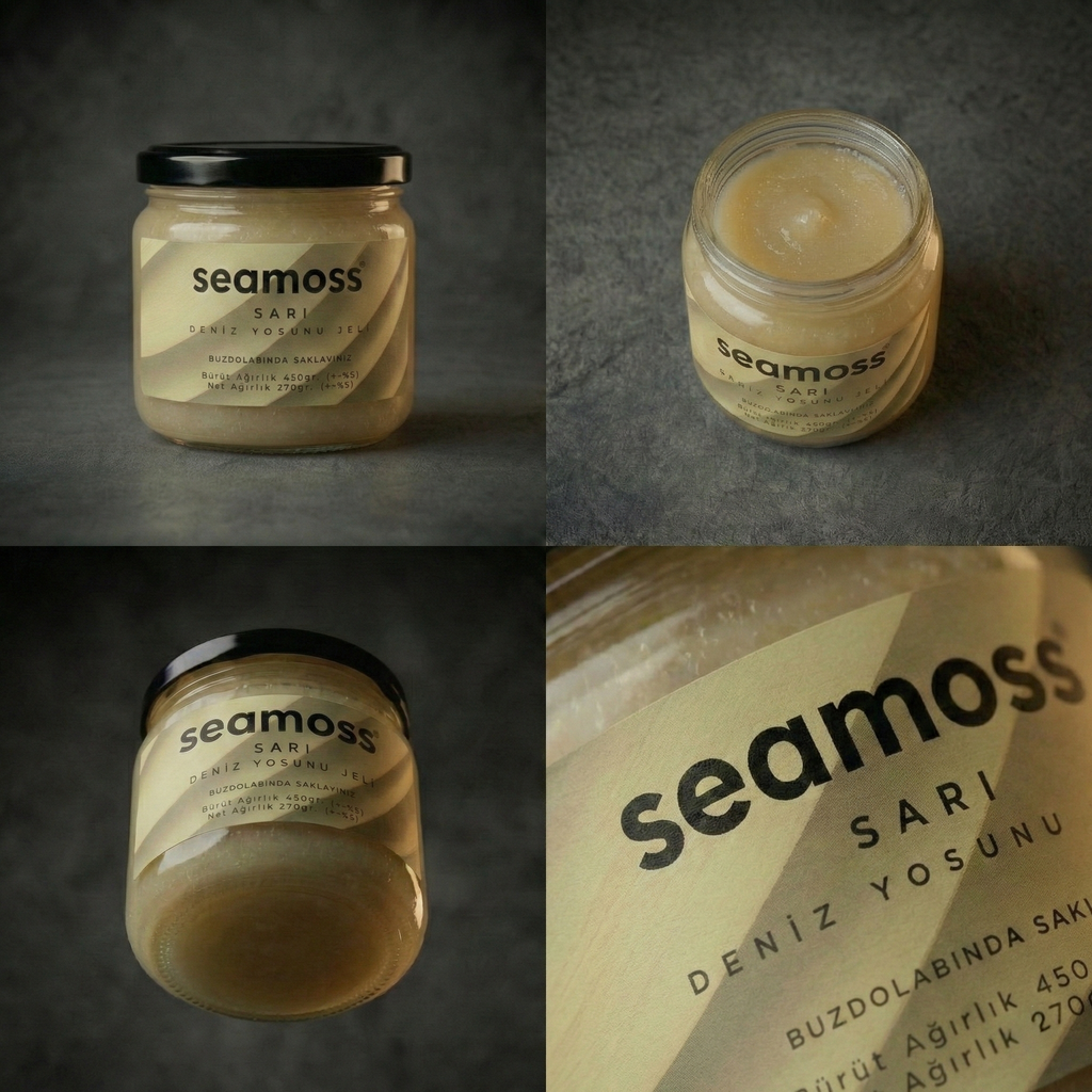 Seamoss Sarı Deniz Yosunu Jeli Altılı Paket