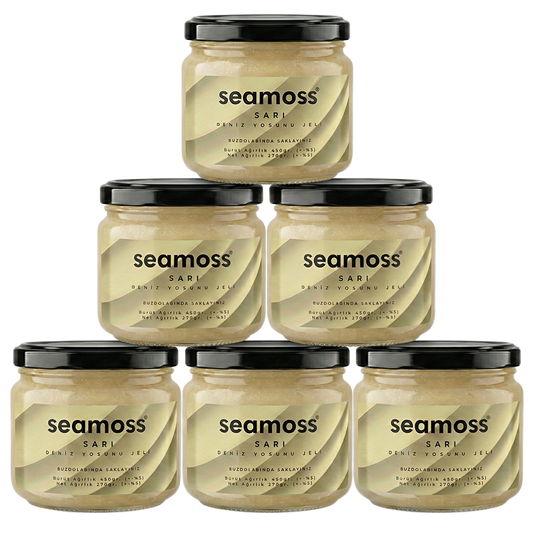 Seamoss Sarı Deniz Yosunu Jeli Altılı Paket