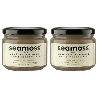 Seamoss Vanilya Aromalı Deniz Yosunu Jeli İkili Paket